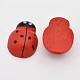 Ladybug Wood Cabochons WOOD-D011-04-1