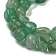 Chapelets de perle verte d'aventurine naturel G-F465-62-4