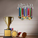 Espositore da parete con porta medaglie in ferro a tema sportivo ODIS-WH0024-026-6