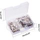 PandaHall 120 Sets 10 12 15 17mm 304 Stainless Steel Snap Buttons Fastener Charms Fixing Tool Kit for Leather Craft Repairs Decoration STAS-PH0019-14-7