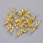 Eisen Kalotten, golden, 8x4 mm, Bohrung: 1.5 mm, Innendurchmesser: 3 mm, ca. 275 Stk. / 20 g