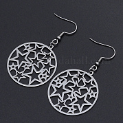Серьги-подвески из нержавеющей стали 201 STAS-S105-JN608-1