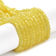 Запекание расписных стеклянных бусин с имитацией нефрита DGLA-A034-J2MM-A24