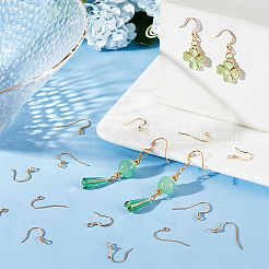 180 crochet de boucle d'oreille en laiton de 6 styles&nbsp;KK-PH0005-13