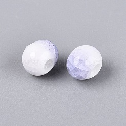 Perles de porcelaine de craquements main&nbsp;PORC-Q008-06A-04
