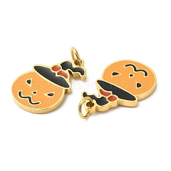Halloween-Ionenbeschichtung (IP) 304 Edelstahl-Charms&nbsp;STAS-D066-06G