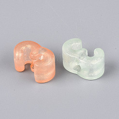 Perline acriliche trasparenti e satinate luminose&nbsp;TACR-T029-21D