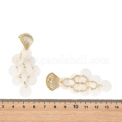 Ohrstecker aus Edelstahl 201/304 und Capiz-Muscheln&nbsp;EJEW-JE07497