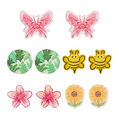 10pcs 5 transparente Acrylanhänger im Stil&nbsp;TACR-TA0001-32
