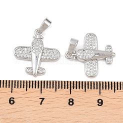 Pendentifs en laiton zircon cubique transparent&nbsp;KK-G549-18C-P