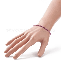Ensemble de bracelets extensibles en perles de verre bling 10pcs 10 couleurs pour femmes&nbsp;BJEW-JB08974