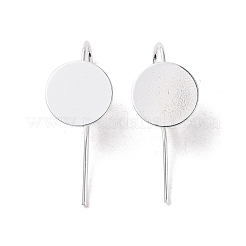Ganci di orecchini in ottone&nbsp;KK-A093-S-NF