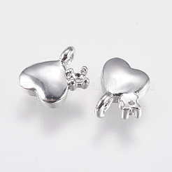 Ottone micro spianare fascino zirconi&nbsp;LS-KK-A144-058P