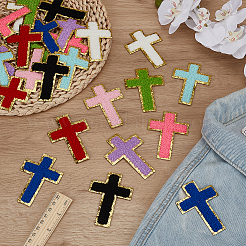 Flicken im Handtuch-Stickerei-Stil zum Aufbügeln/Nähen&nbsp;DIY-FG0007-22