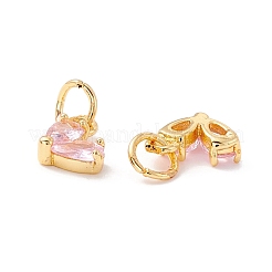 Crémaillère en laiton placage Bijoux de zircone cubique&nbsp;KK-I684-04G-05-RS