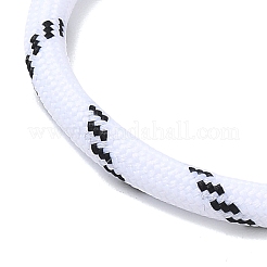Fabrication de colliers en cordon rond enroulé autour d'une âme en polyester&nbsp;KK-CBACFA2-03G