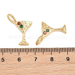 Pendentifs en acier inoxydable 304 micro pavés de zircones cubiques&nbsp;CU-CBAAD99-02G-B