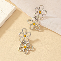 Boucles d'oreilles pendantes en alliage et strass&nbsp;FS-WG1D96C-02