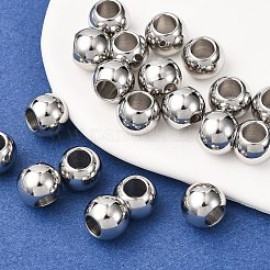 Anlaufgeschützte Rondellperlen aus 201 Edelstahl&nbsp;STAS-N020-03-10mm