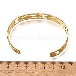 Offene Armreifen aus 304 Edelstahl für Damen&nbsp;LS-BJEW-Z083-02G-03