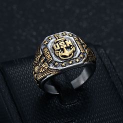 Anillos de dedo de acero inoxidable 304 para hombres&nbsp;WG95800-08
