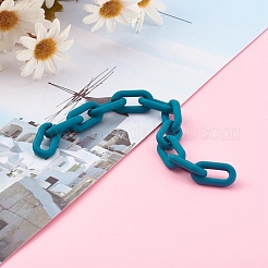 Chaînes porte-câbles acryliques de style caoutchouté faits à la main&nbsp;AJEW-JB00868-03