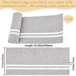 Elastischer Polyester-Rippstoff für Manschetten&nbsp;DIY-WH0028-96C