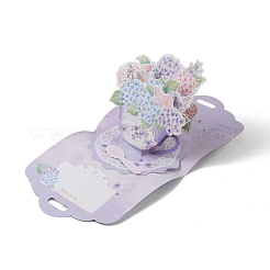 Blumenstrauß-Popup-Karte&nbsp;AJEW-WH0258-109D