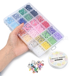 DIY Böser Blick Halskette Armband Herstellungsset&nbsp;DIY-YW0006-14