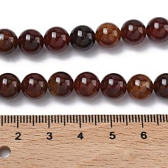 Stränge natürlicher afrikanischer orangefarbener Granatperlen&nbsp;G-K365-F01-8mm