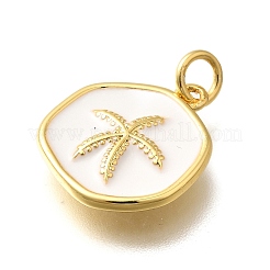 Pendentifs d'émail en laiton &nbsp;KK-Q043-11G-B
