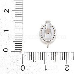 Messing Micro Pave klare Zirkonia Enhancer Shortener Anhänger Bügel&nbsp;KK-Z151-06P