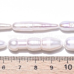 Natürliche Barockperle Keshiperlen Stränge&nbsp;PEAR-N021-15-03