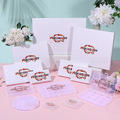 560pcs 15 Arten transparente Acrylperlen&nbsp;MACR-PA0001-87