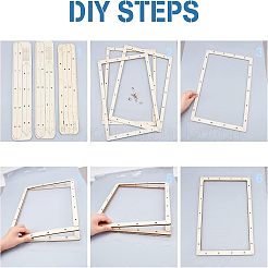 Zusammengebauter Papierherstellungsrahmen aus Lindenholz&nbsp;DIY-WH0308