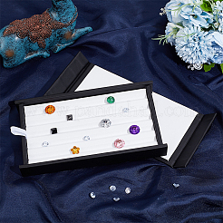 Organizer-Box aus Kunstleder mit 5 Steckplatz für lose Diamanten&nbsp;CON-WH0089-80