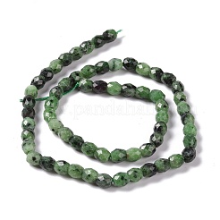 Chapelets de perles de rubis en zoïsite naturelle&nbsp;G-K318-03