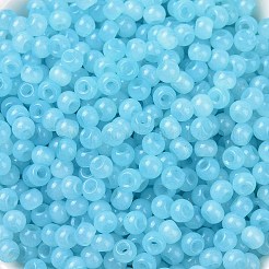 6/0 perles de rocaille en verre imitation jade&nbsp;SEED-T006-04A-08