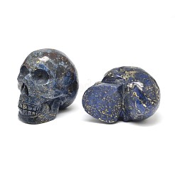 Perles crâne pyrite naturelle teints&nbsp;G-I128-08