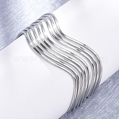 304 Edelstahl-Armreife für Damen&nbsp;BJEW-D306-05P