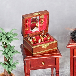 Holz Schmuckschatulle Miniatur Ornamente&nbsp;PW-WG326D2-01
