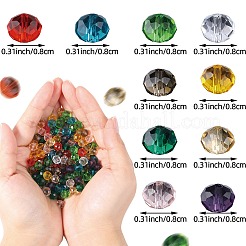10 Farben Glasperlen&nbsp;EGLA-SZ0001-41