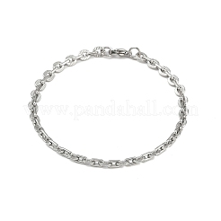 Bracelet chaîne en acier inoxydable 201 de style cubain pour homme&nbsp;BJEW-B138-06P-03
