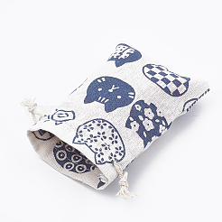 Kätzchen Polycotton (Polyester Baumwolle) Packtaschen Kordelzug Taschen&nbsp;ABAG-T006-A19