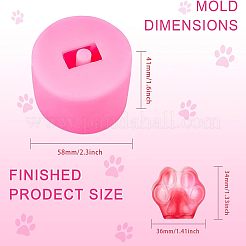 Footprint DIY Stroh Topper Silikonformen Dekorationsset&nbsp;DIY-FG0001-64