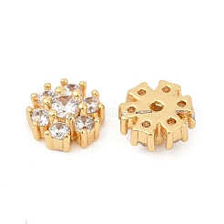 Micro ottone spianare cabochons zirconi&nbsp;KK-P302-13G