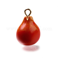 Ciondoli acrilici in ottone&nbsp;OACR-R006-04G