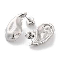 Pendientes de botón de acero inoxidable 304 que no se deslustran&nbsp;EJEW-H115-17P