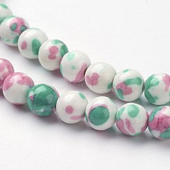 Synthetischen Meer weißer Jade Perle Stränge&nbsp;G-J350-8mm-06