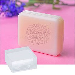 Klare Seifenstempel aus Acryl&nbsp;DIY-WH0441-004